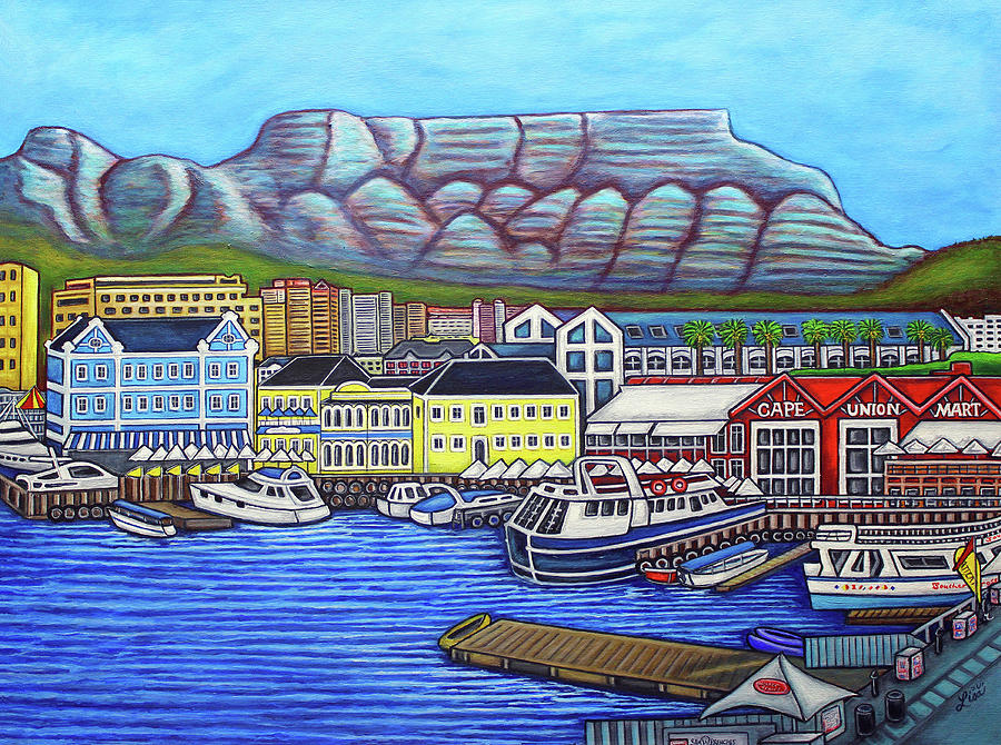 Boat Painting - Colors of Cape Town by Lisa Lorenz