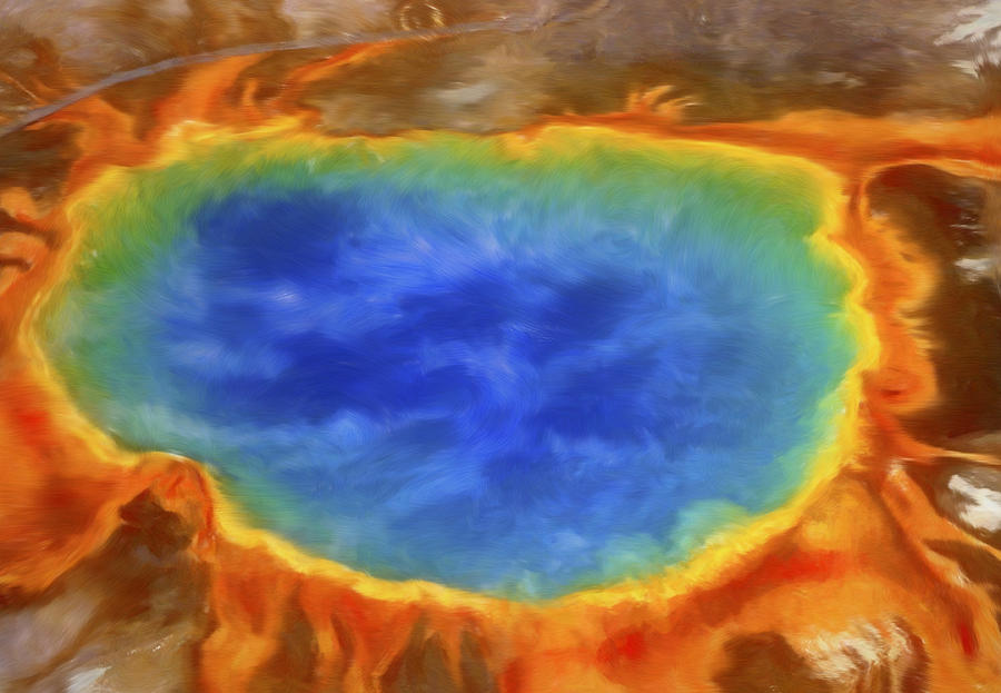 Colors Of Grand Prismatic Painting by Dan Sproul