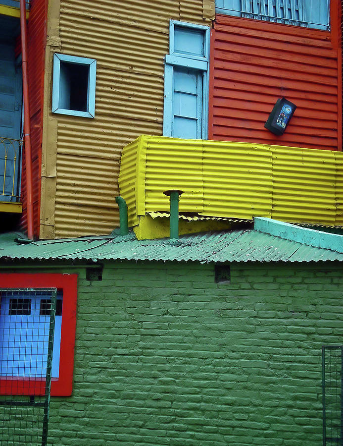 Colors of La Boca  Photograph by David Rucker