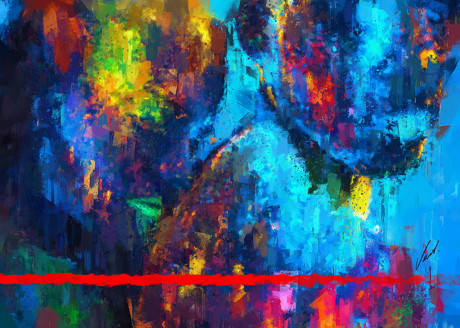 COLORS OF LOVE - Gravity III Painting by Vart