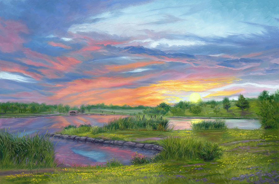 Nature Painting - Colors of Summer by Lucie Bilodeau