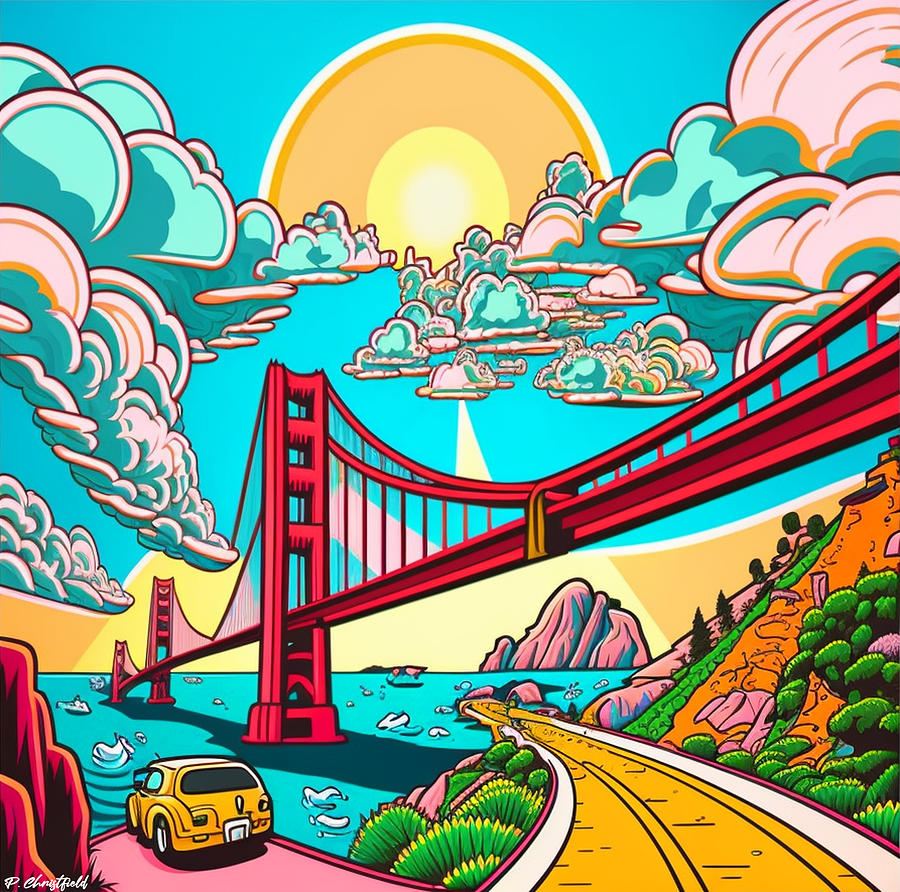 Colors of the Bay Drawing by Christfield Artworks - Fine Art America