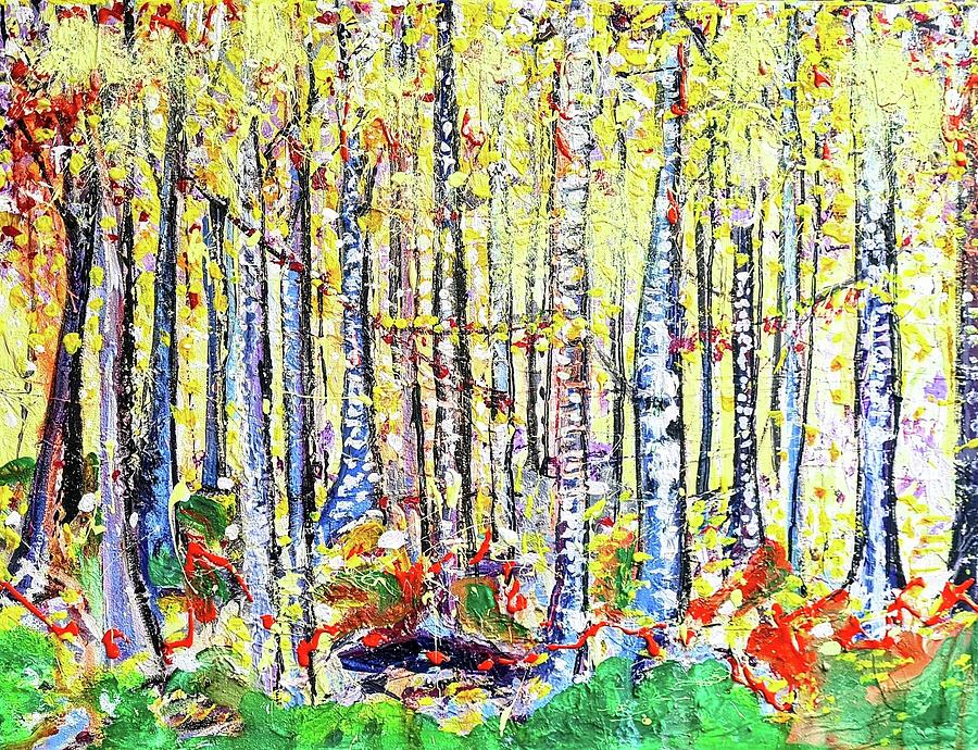 Colors of the Fall Painting by Evelina Popilian