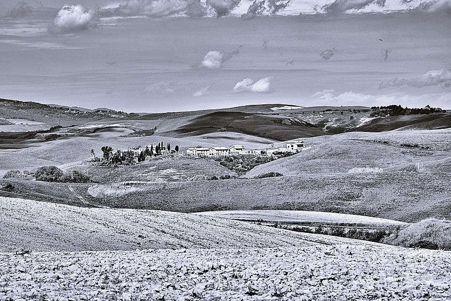 Colors of Tuscany Black and White Photograph by Ramona Matei