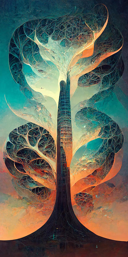 Nature Painting - Colossal  Gnarled  Tree  Roots  Arcology  Megacity  Detai  E11d746b  E116  4612  8d11  6e86c57bbc1b by MotionAge Designs