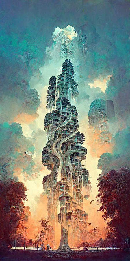 Nature Painting - Colossal  Gnarled  Tree  Roots  Arcology  Megacity  Detai  FC8415b8  72c6  4b17  A6e2  E716bb5114f6 by MotionAge Designs