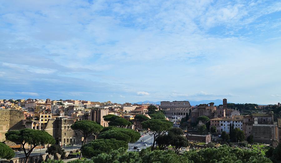 Colosseum and Rome Photograph by Valentina STREETSVALE - Fine Art America