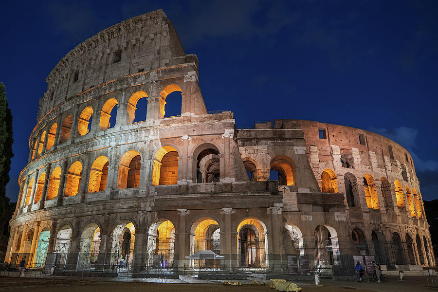 Colosseum at Night in Rome Photograph by Artur Bogacki