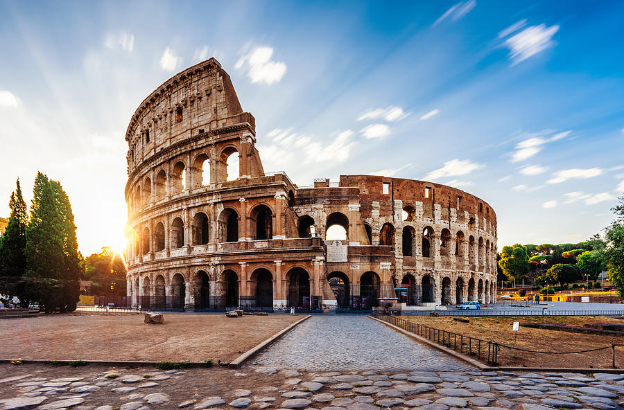 Colosseum in Rome during sunrise Photograph by FilippoBacci
