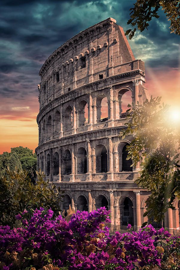Architecture Photograph - Colosseum In Rome by Manjik Pictures