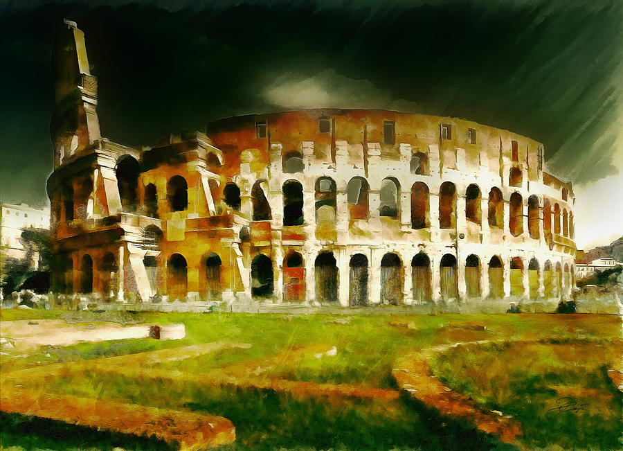 Colosseum Digital Art by Jerzy Czyz