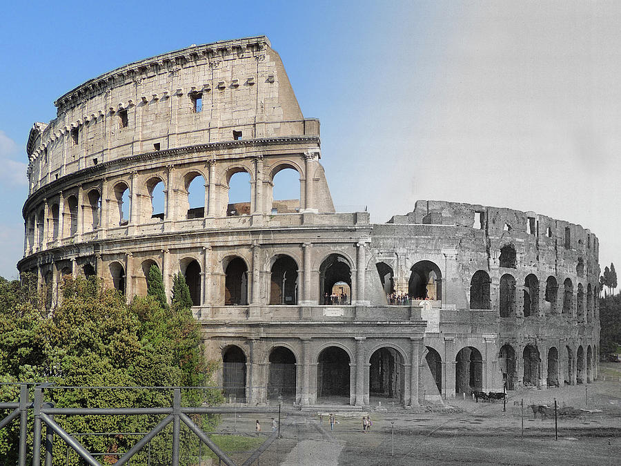Colosseum, Old and New Photograph by Eric Nagy