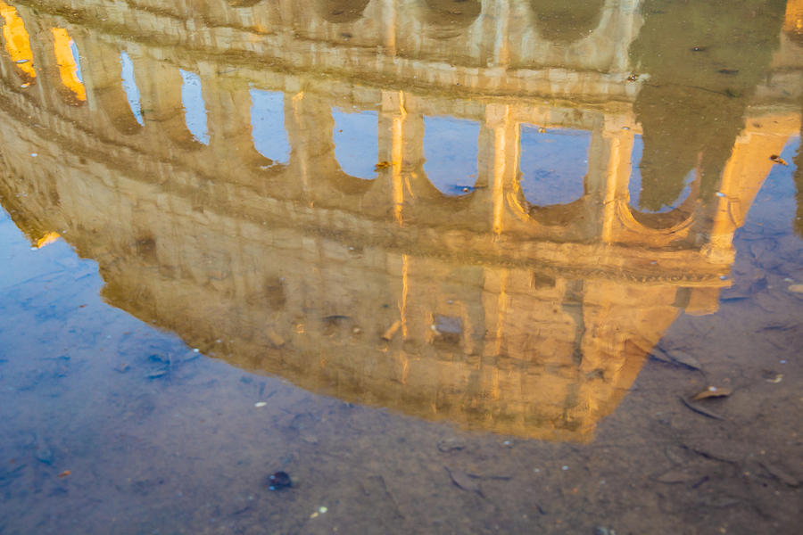 Colosseum reflection in water Photograph by Fabiano Di Paolo