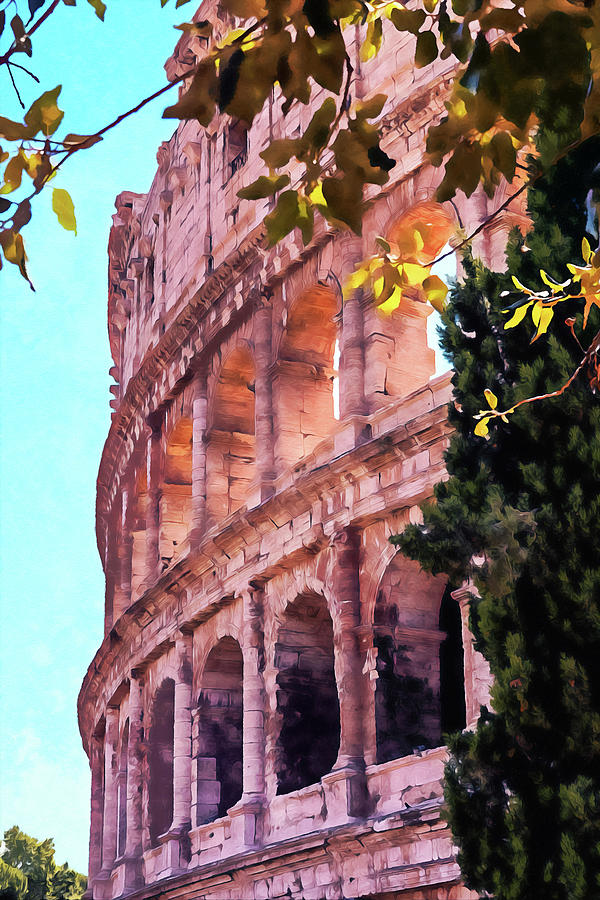 Colosseum, Rome - 32 Painting by AM FineArtPrints