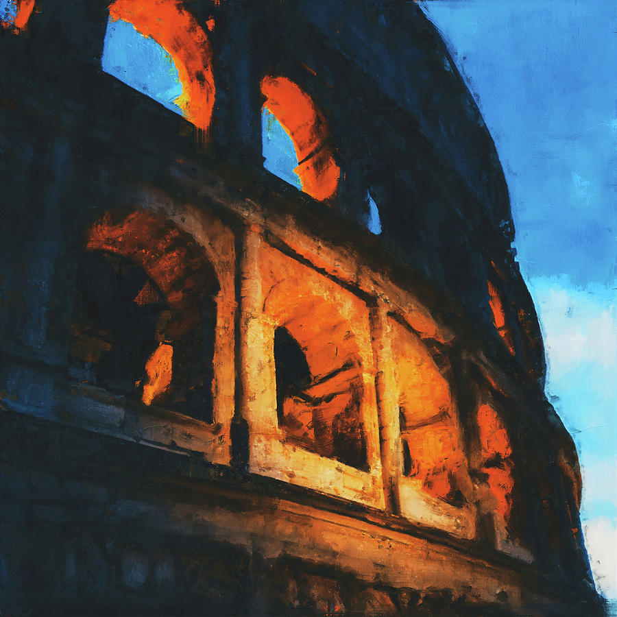 Colosseum, Rome - 42 Painting by AM FineArtPrints