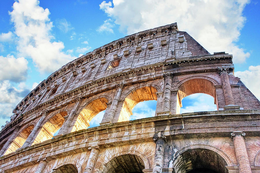 Colosseum Ruins - Rome Art Photograph by Mark Tisdale