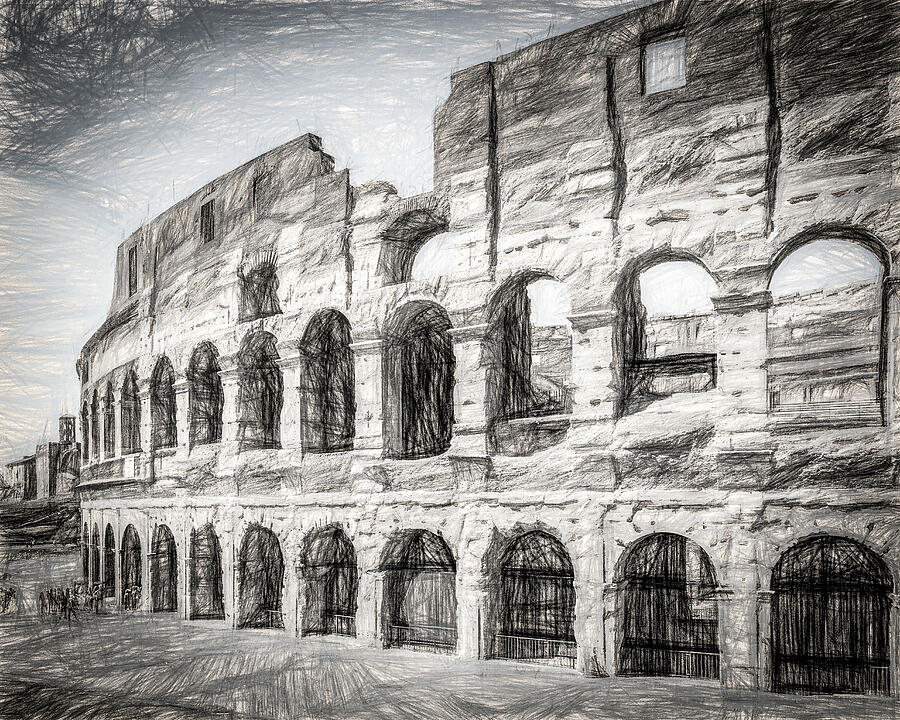 Colosseum with Effects Photograph by Joe Myeress