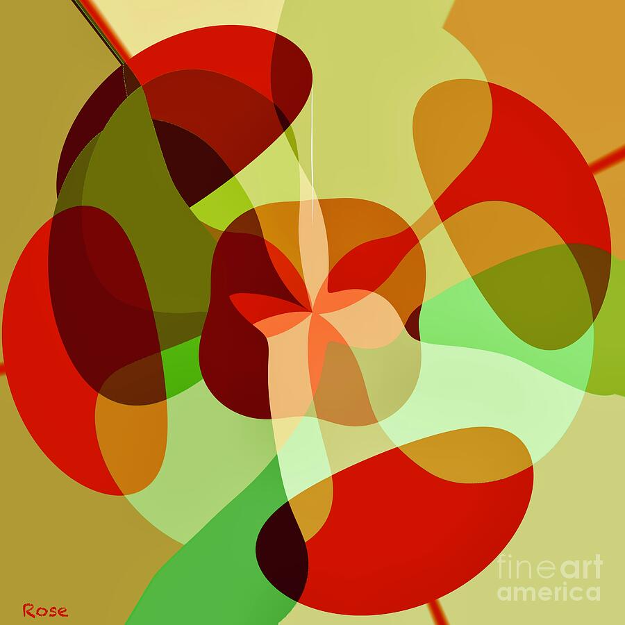 Colour mix abstract Digital Art by Elaine Hayward