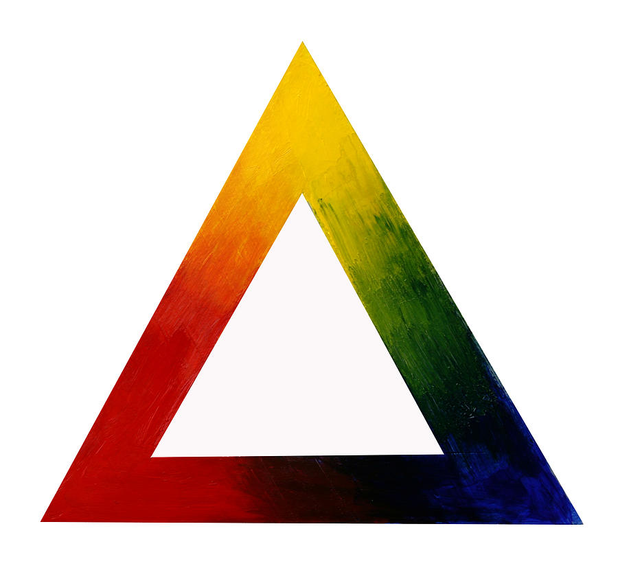 Colour Theory Triangle Photograph by Marion Boddy-Evans
