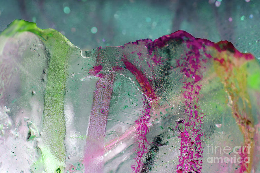 Coloured Ice Art Abstract_Twilight Photograph by Nina Silver