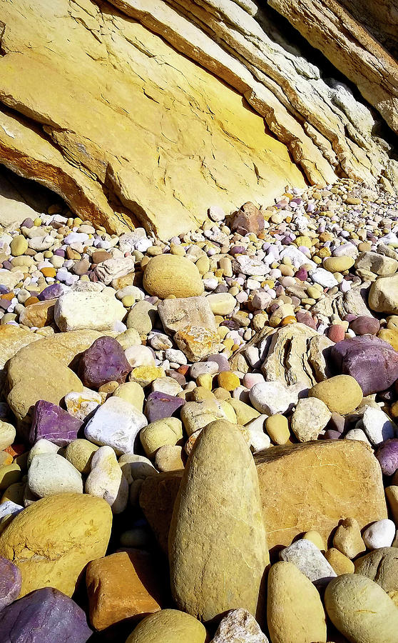 Coloured Rocks Photograph by John Bartosik