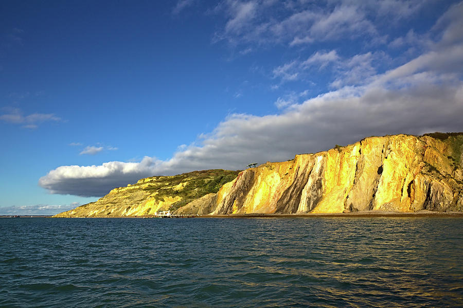 Coloured Sands at the Needles Photograph by Jeremy Hayden
