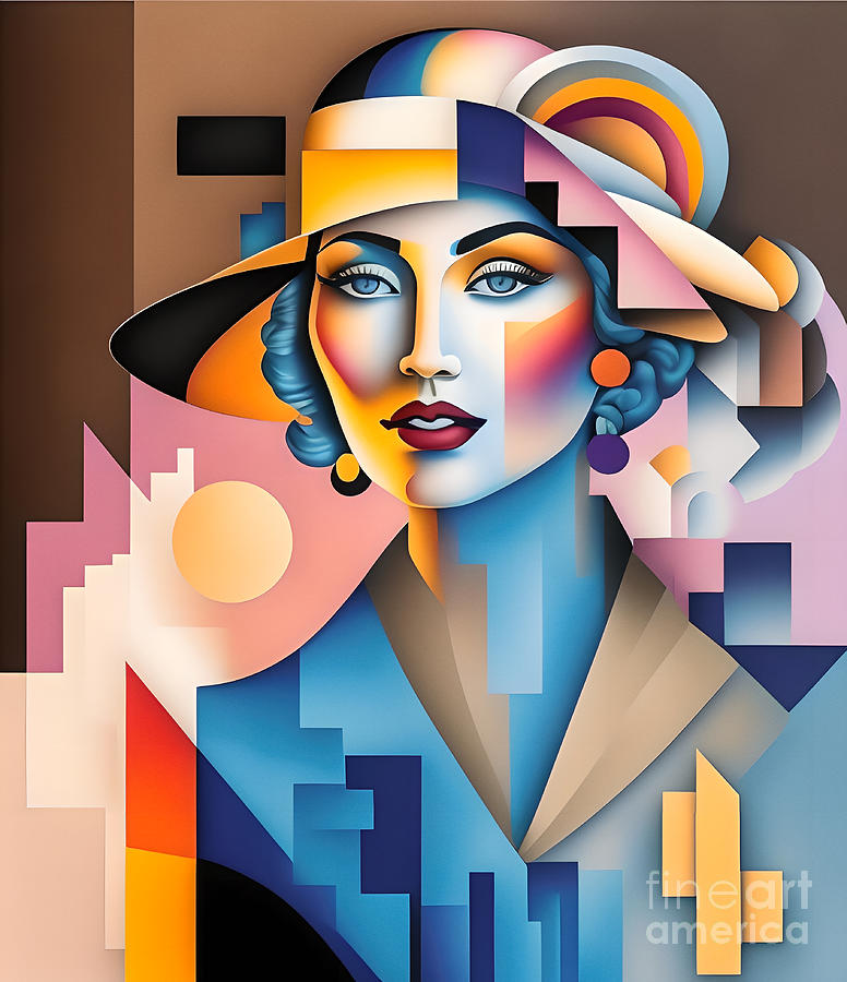 Colourful Abstract Portrait - 34 Digital Art by Philip Preston