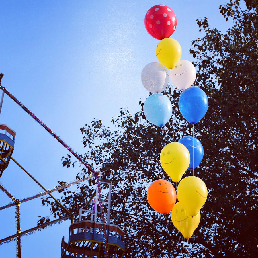 Colourful balloon in the air Photograph by Dr.Mahesh Chouhan / FOAP