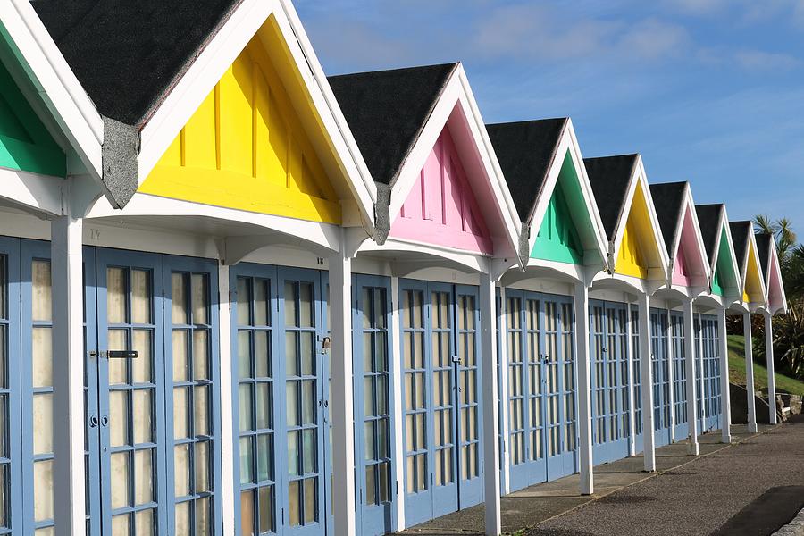 Colourful Beach Huts Photograph by Michaela Perryman