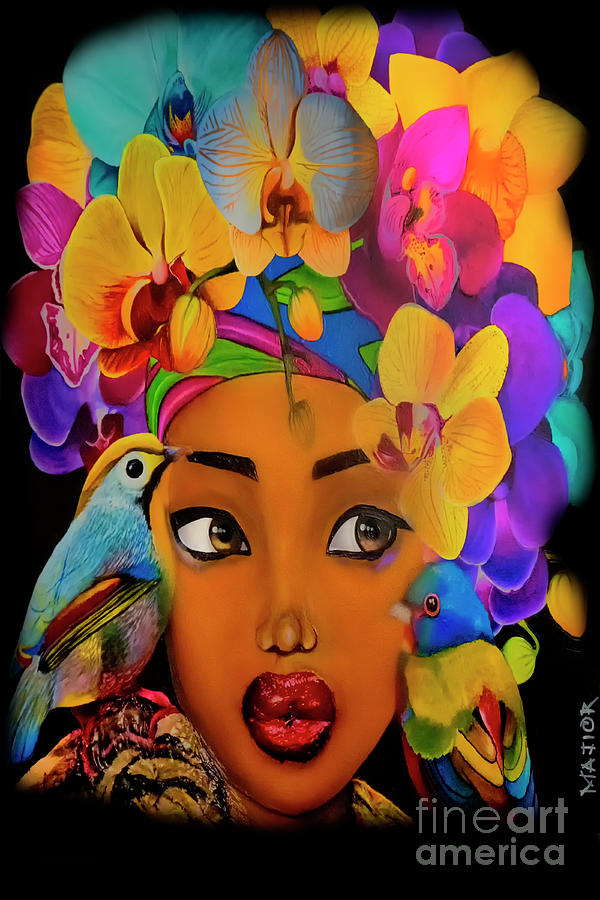 Colourful Colombian Art by Marlon Photograph by Al Bourassa