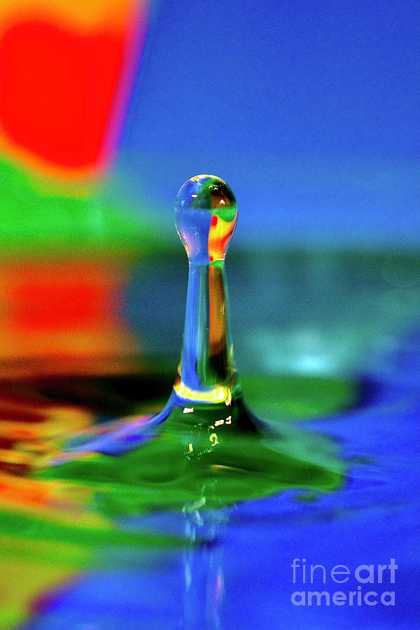 Colorful  Drop Photograph by Elisabeth Derichs