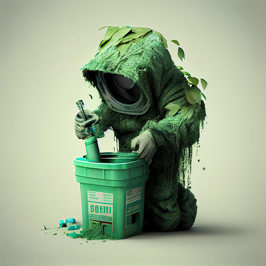 Colourful Greenwashing Concept Generative AI Illustration Digital Art ...