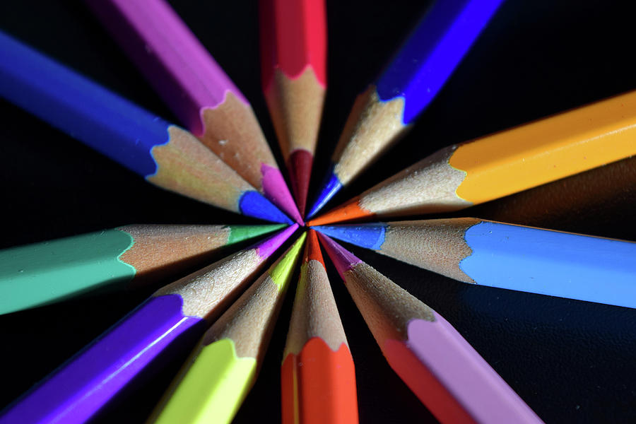 Colourful pencils Photograph by Gareth Parkes
