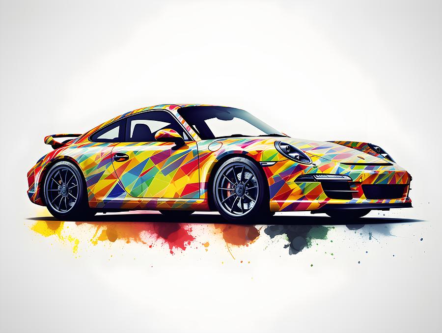 Colourful Porche - 3 Digital Art by Artella Studio - Fine Art America