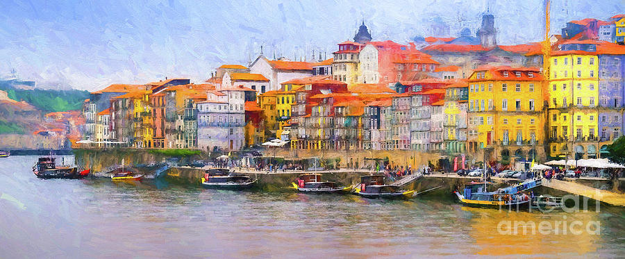Colourful Old Town, Ribeira, Porto, Portugal Photograph by Philip Preston
