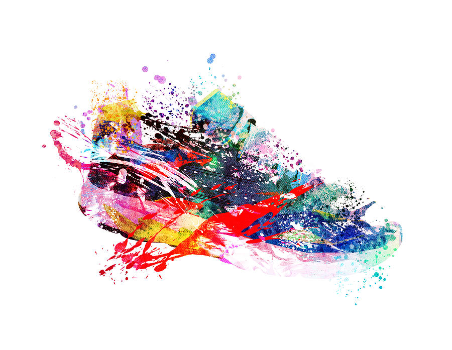 Colourful sneaker illustration Photograph by Sean Gladwell