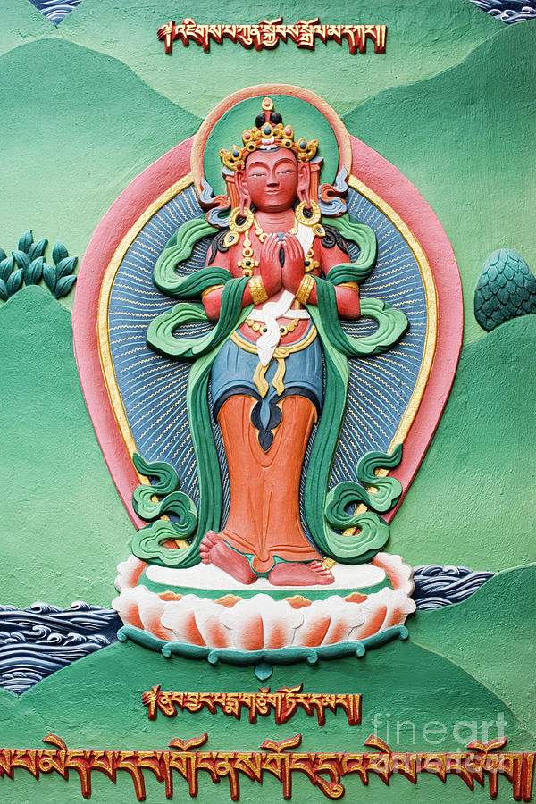 Colourful Tibetan Buddhist Temple Deity Photograph by Tim Gainey