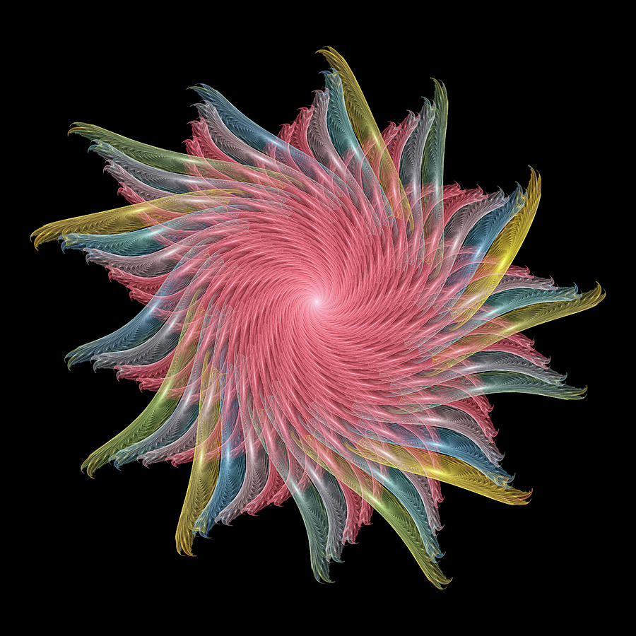 Colourful Twirl Digital Art by Manpreet Sokhi