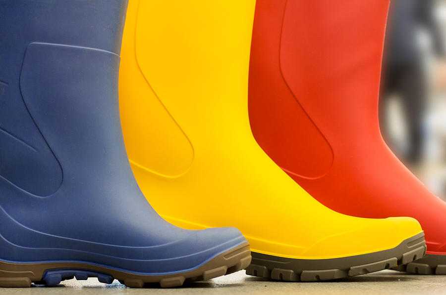 Colourful Wellies Photograph by Sam Kirk