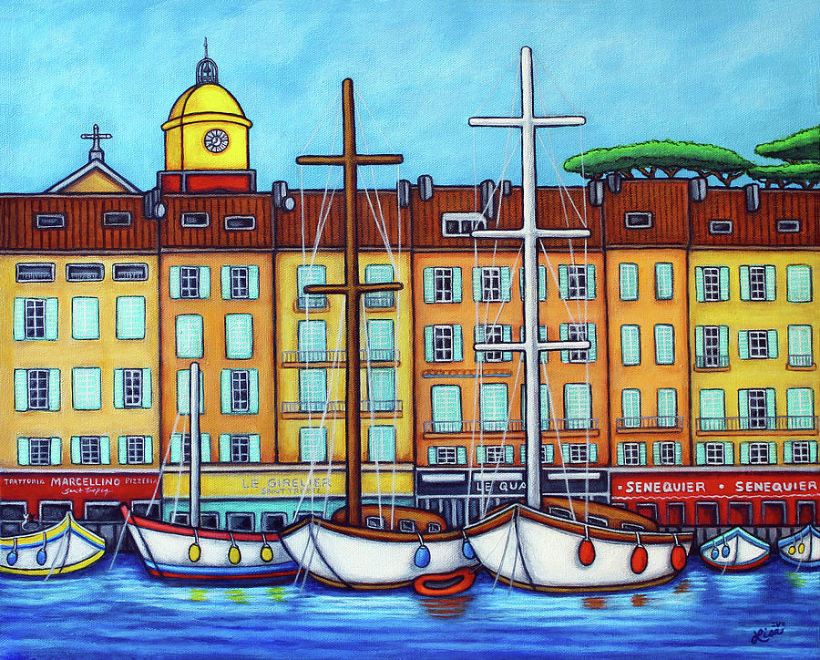 Colours of Saint-Tropez Painting by Lisa Lorenz
