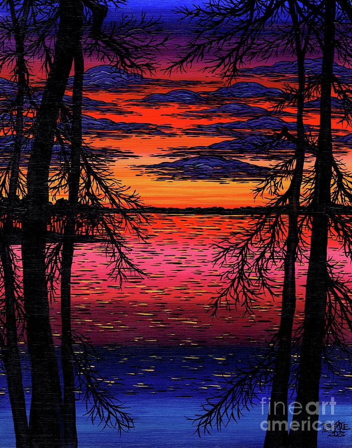 Colours of the Eveningtide Painting by Tracy Levesque