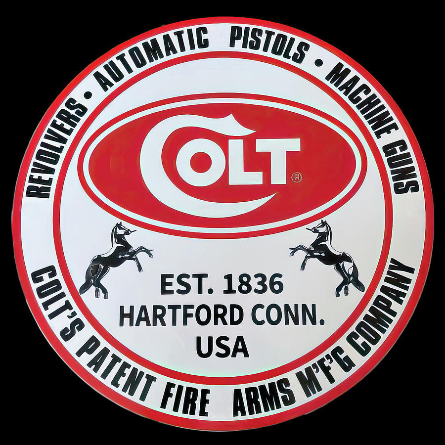 Colt Firearms vintage sign Photograph by Flees Photos