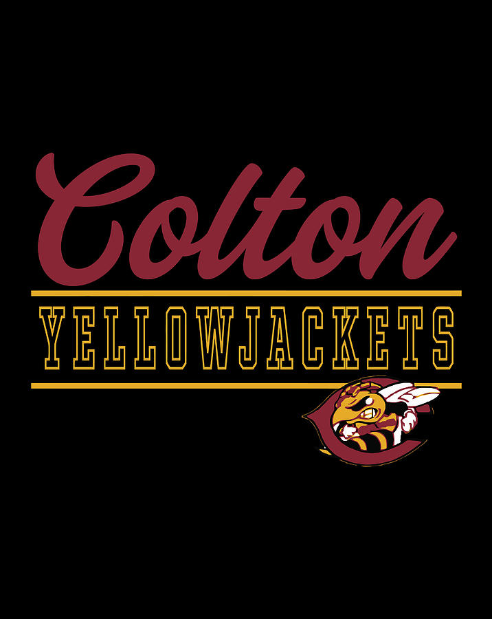 Colton High School Yellowjackets C4 Digital Art By Luke Henry 
