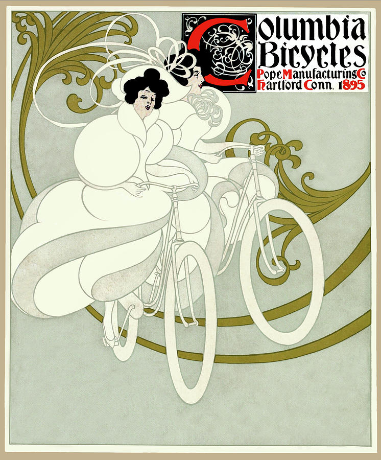 Columbia Bicycles Poster 1895 Photograph by Phil Cardamone