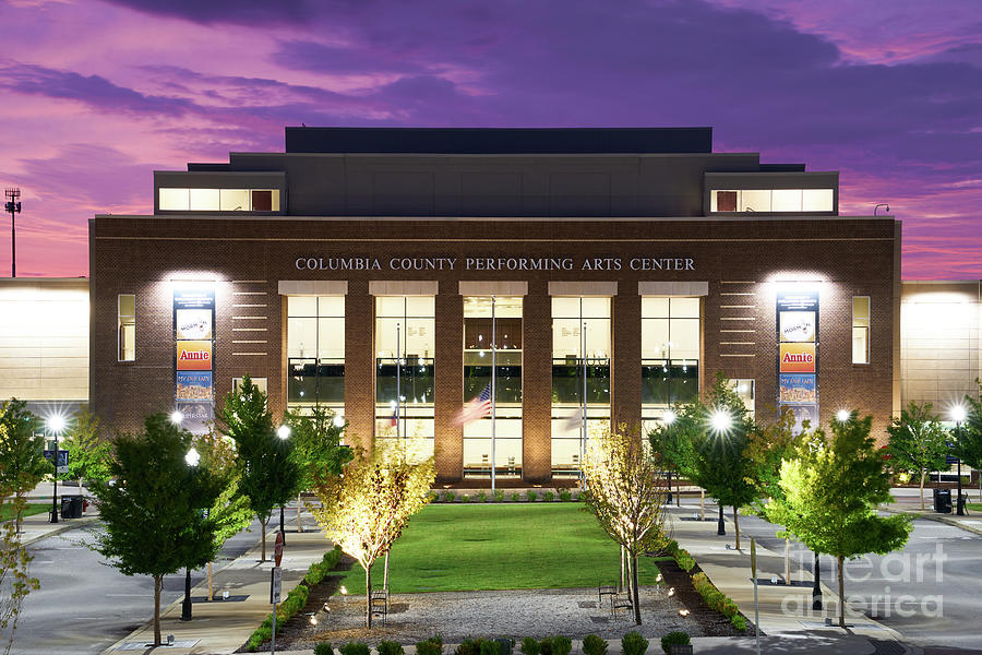 Columbia County Performing Arts Center Sunrise Evans GA Photograph by