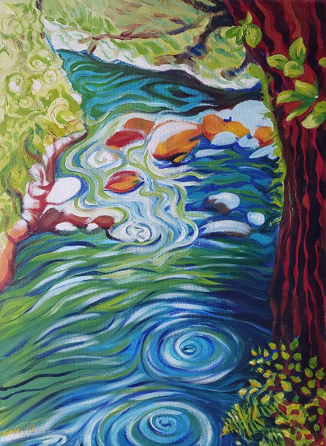 Columbia Gorge Lower Oneonta River 1 Painting