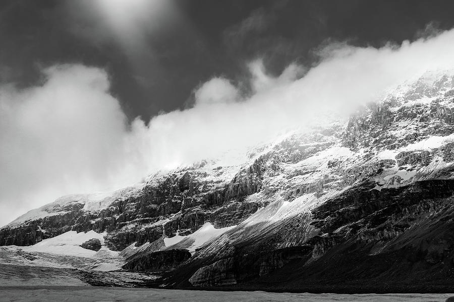 Columbia Icefield Sunlit Photograph by Dan Sproul