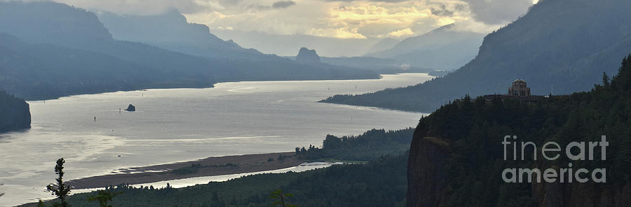 Columbia River Gorge - Wide Version Photograph by Ron Long