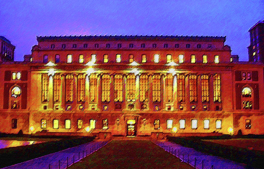 Columbia University Butler Hall Mixed Media by DJ Fessenden - Fine Art ...