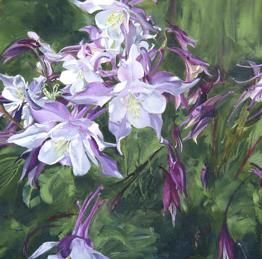 Columbine Chaos Painting by Nila Jane Autry